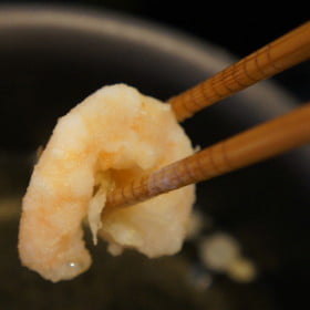 Tempura shrimp sushi