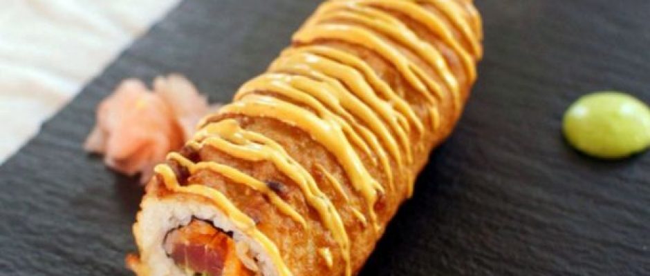 Be creative! The strangest combinations work well with sushi. Have you ever tried adding fish roe, pate or pineapple to your sushi?