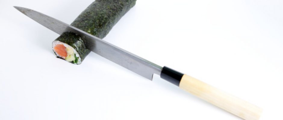 Use a sharp and long knife for the cutting. Wipe the knife and keep it wet in between cuts.