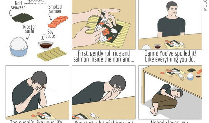 Hoe je voorkomt dat sushi rijst aan je handen blijft plakken (Chefsgeheim)
